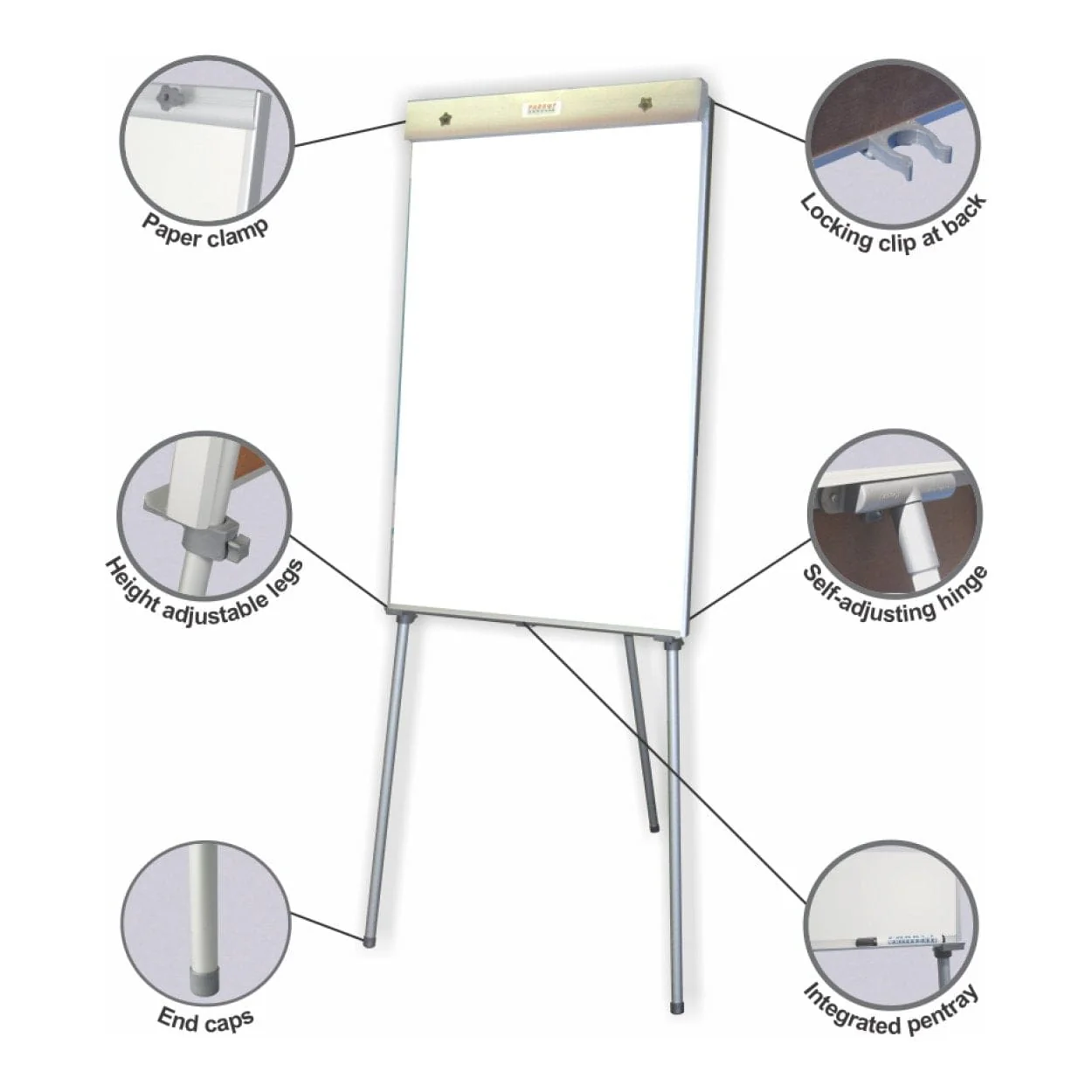 Parrot Non-Magnetic Standard Flipchart 1000x640mm BD9131 - Image 5