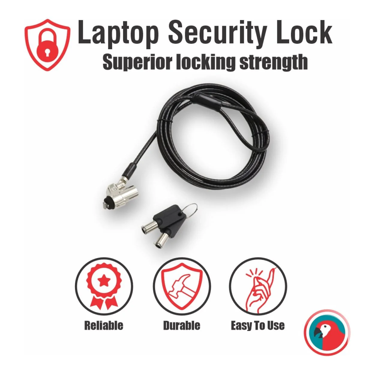Parrot Notebook Security Lock AL6303 - Image 2