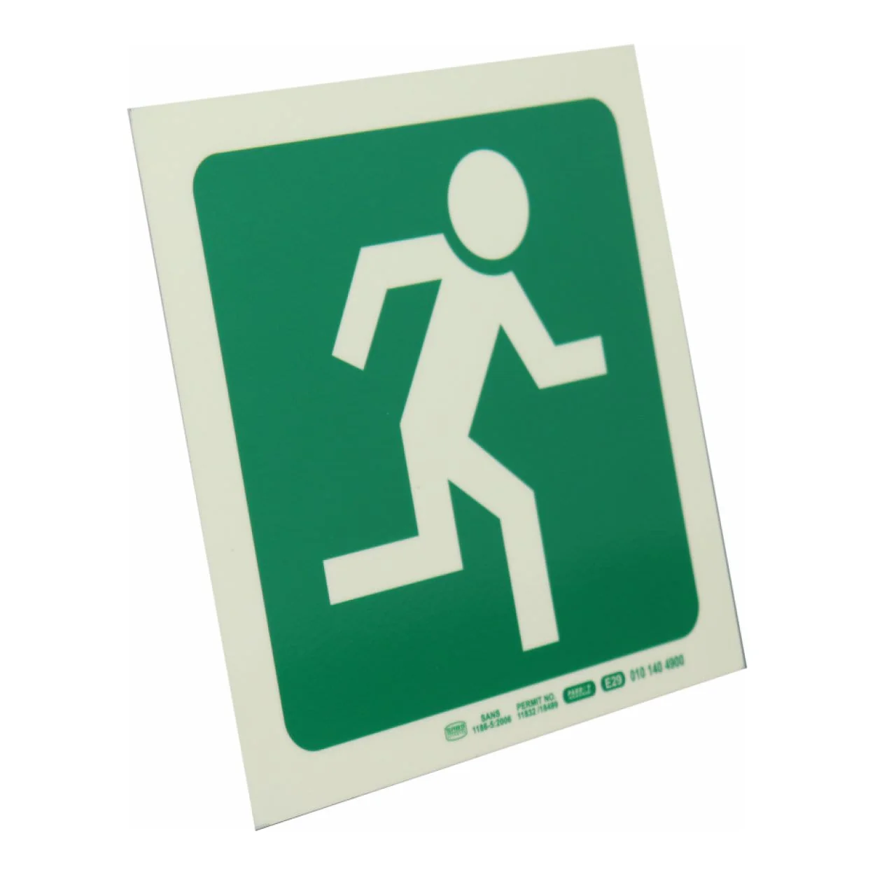 Parrot Photoluminescent 190mm Safety Sign E29 Running Man Facing Right SNP19E29 - Image 2