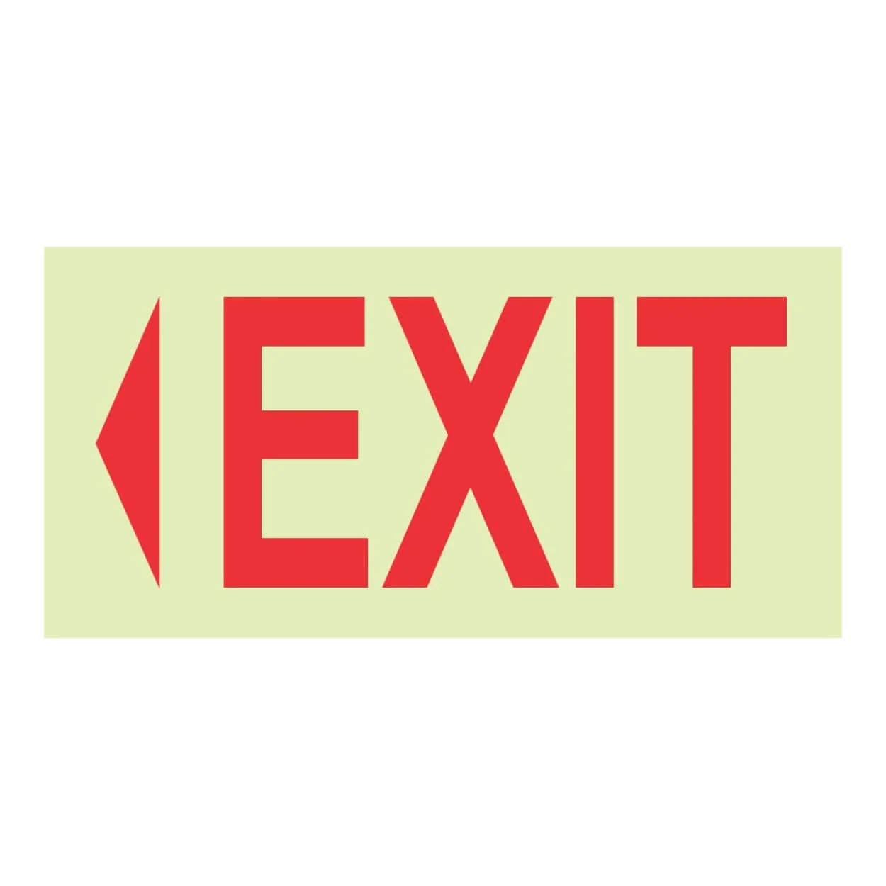 Parrot Photoluminescent 190mm Safety Sign E5 Exit and Arrow Left SNP19E5 - Image 2