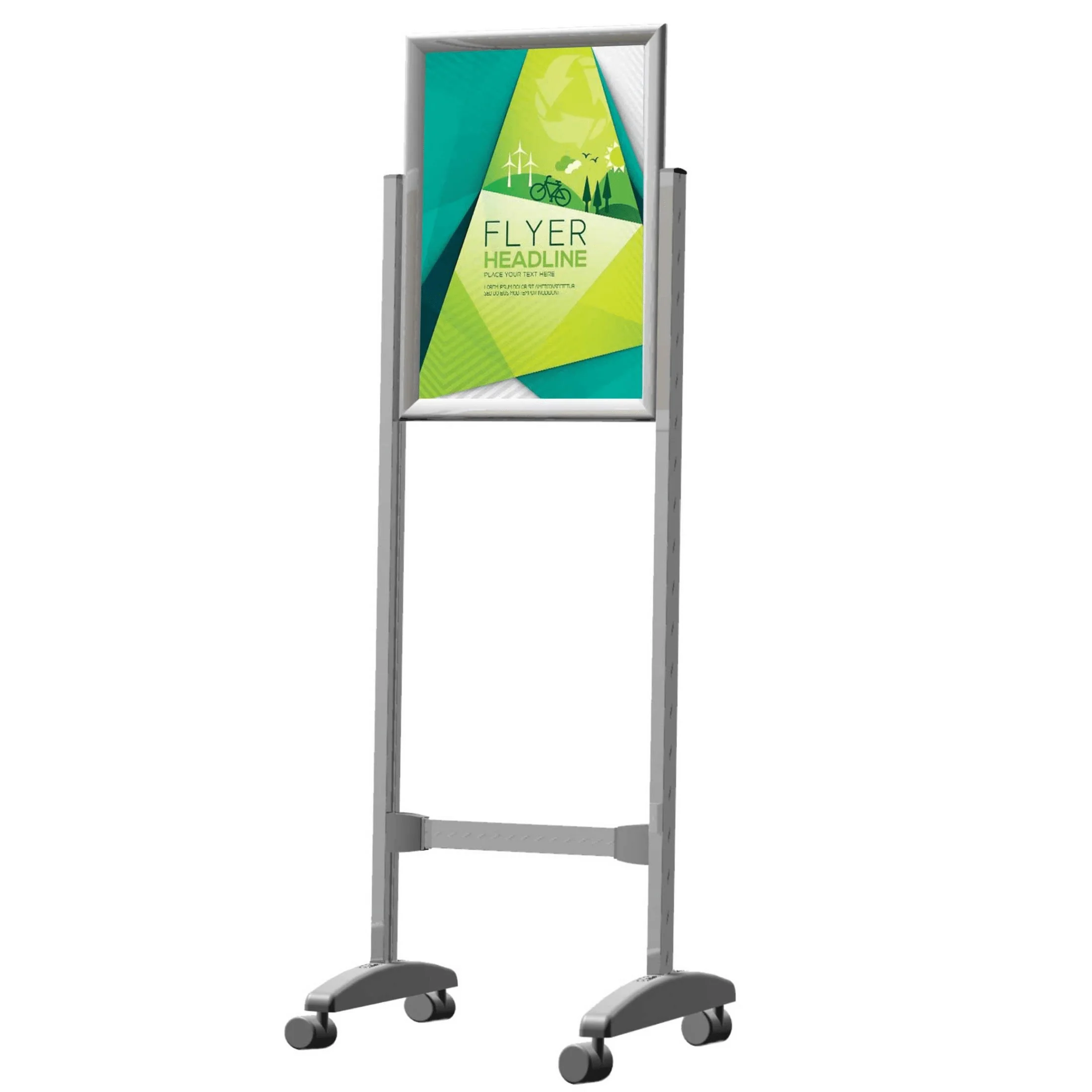 Parrot Poster Frame Stand A1 Double Sided Castors BG9401