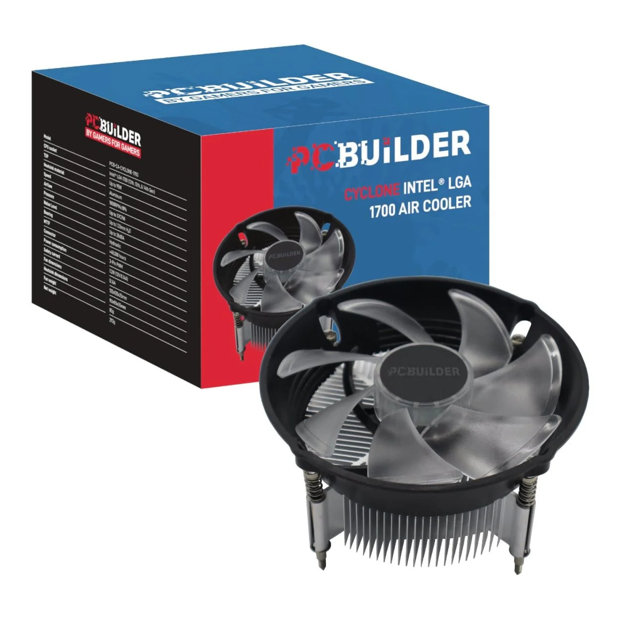 PCBuilder Cyclone Intel LGA 1700 Air Cooler PCB-CA-CYCLONE-1700 - Image 5