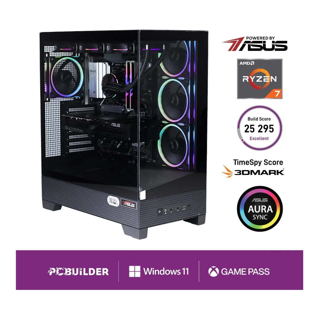 PCBuilder MAXIMUS Gaming Desktop PC - AMD Ryzen 7 7800X3D 1TB SSD 32GB RAM Radeon RX 9070 XT Win 11 Home - Image 10