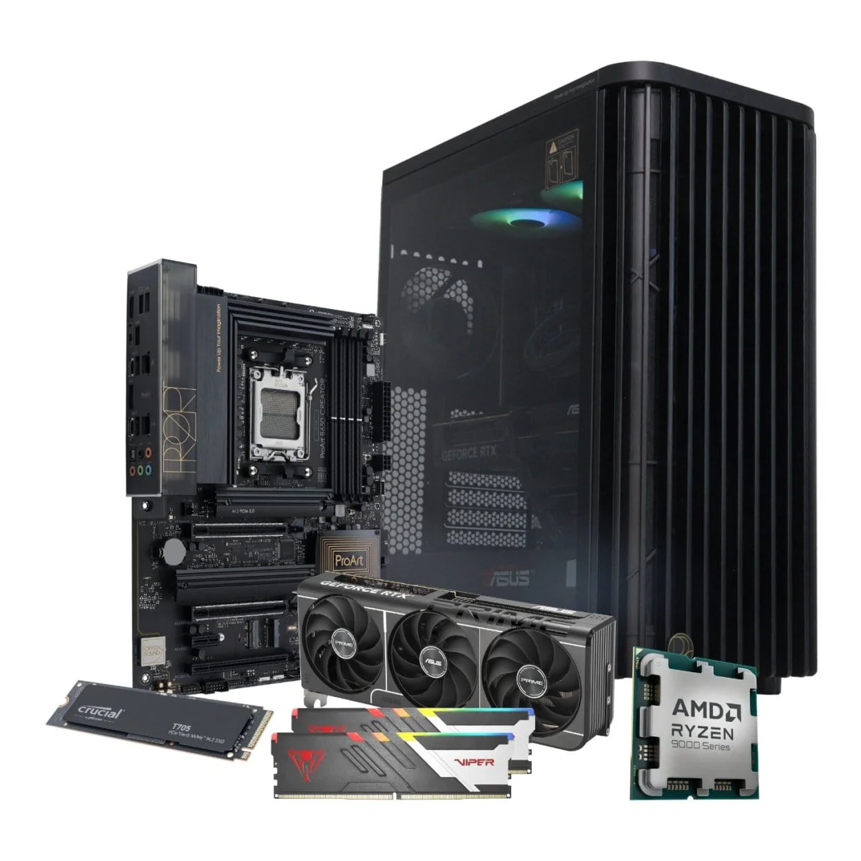 PCBuilder MONET Creator Workstation PC - AMD Ryzen 7 9700X 1TB SSD 32GB RAM RTX 5060 Ti Win 11 Home - Image 2