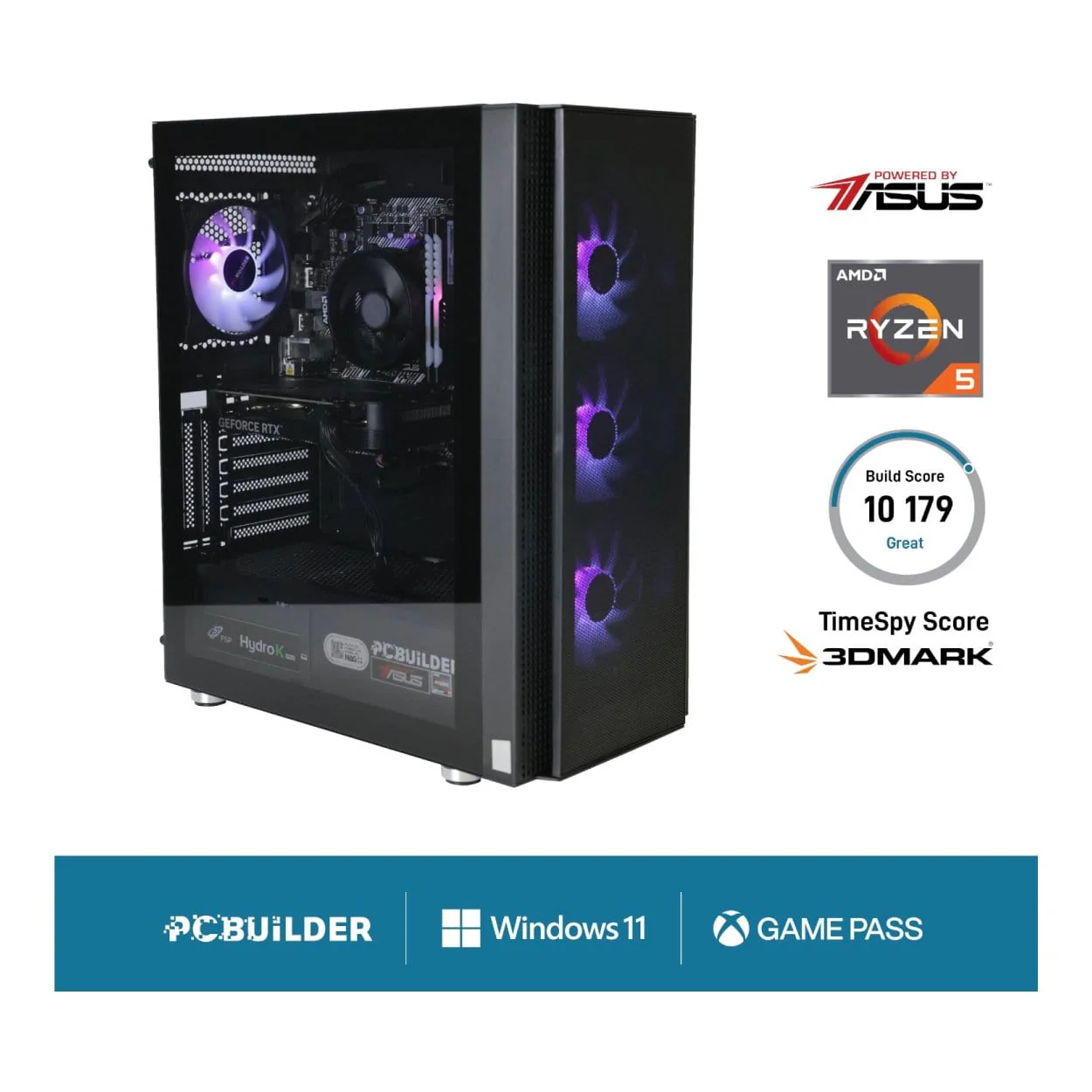 PCBuilder TITAN Gaming Desktop PC - Ryzen 5 5600X 1TB SSD 16GB RAM GeForce RTX 4060 Win 11 Home - Image 10