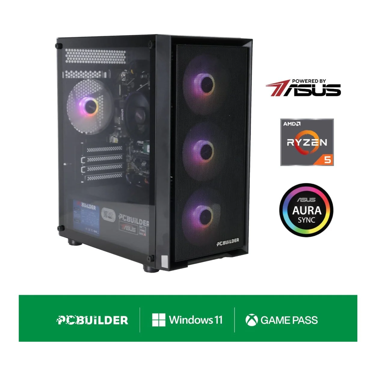 PCBuilder WARDEN Gaming Desktop AI PC - AMD Ryzen 5 8600G 480GB SSD 32GB RAM Win 11 Home - Image 8