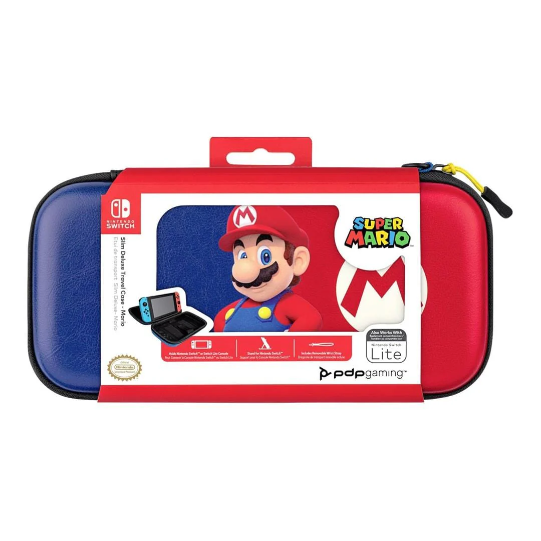 PDP Slim Deluxe Travel Case for Nintendo Switch Mario Edition 500-218-C1MR