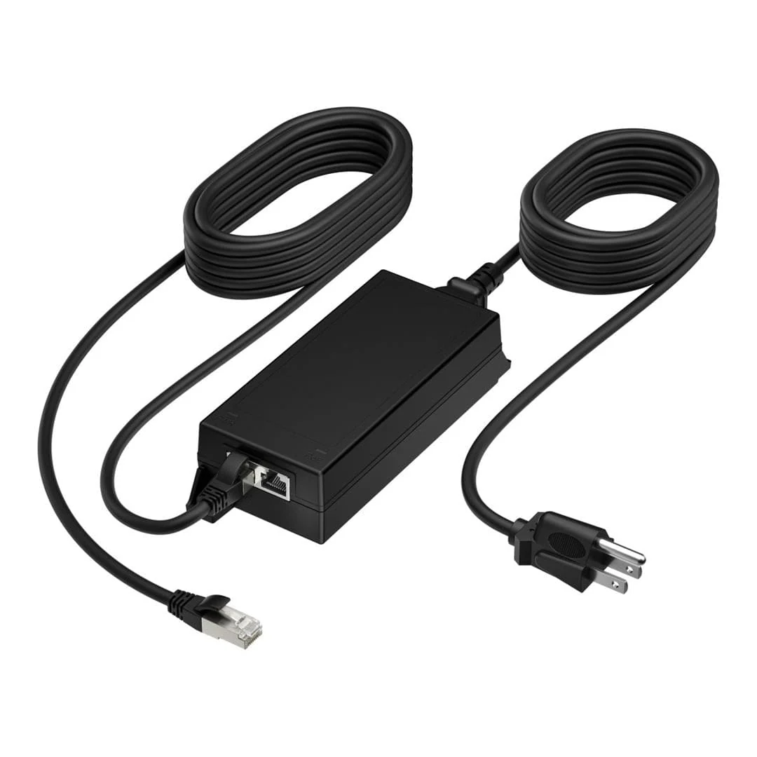 Poly PoE+ 65W 2.5G Adapter with CAT6A Network Cable 3.66m B5NH6AA