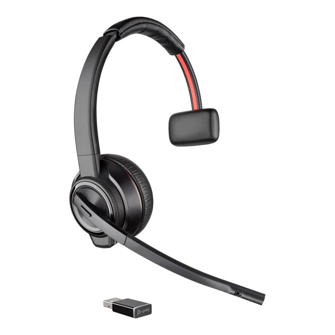 Poly Savi 8210 Office DECT Wireless Mono Headset Black 8D3K5AA