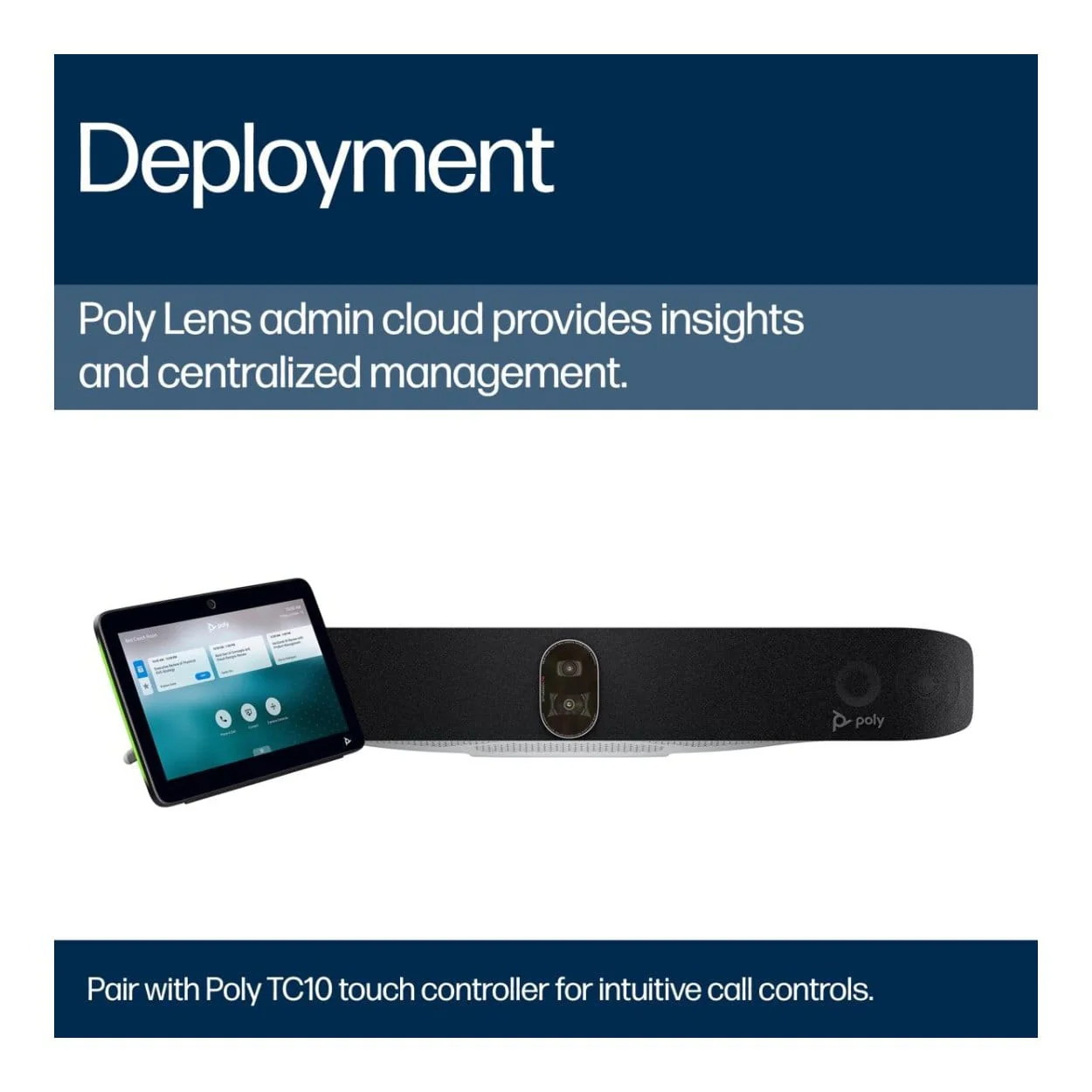 Poly Studio X72 All-In-One Video Bar with TC10 Controller Kit A4MA7AA - Image 10
