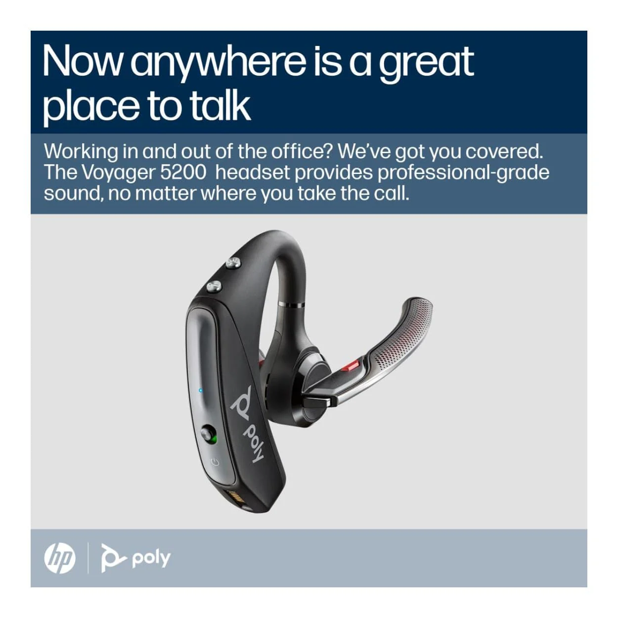 Poly Voyager 5200 UC Bluetooth Headset 7K2F3AA - Image 5