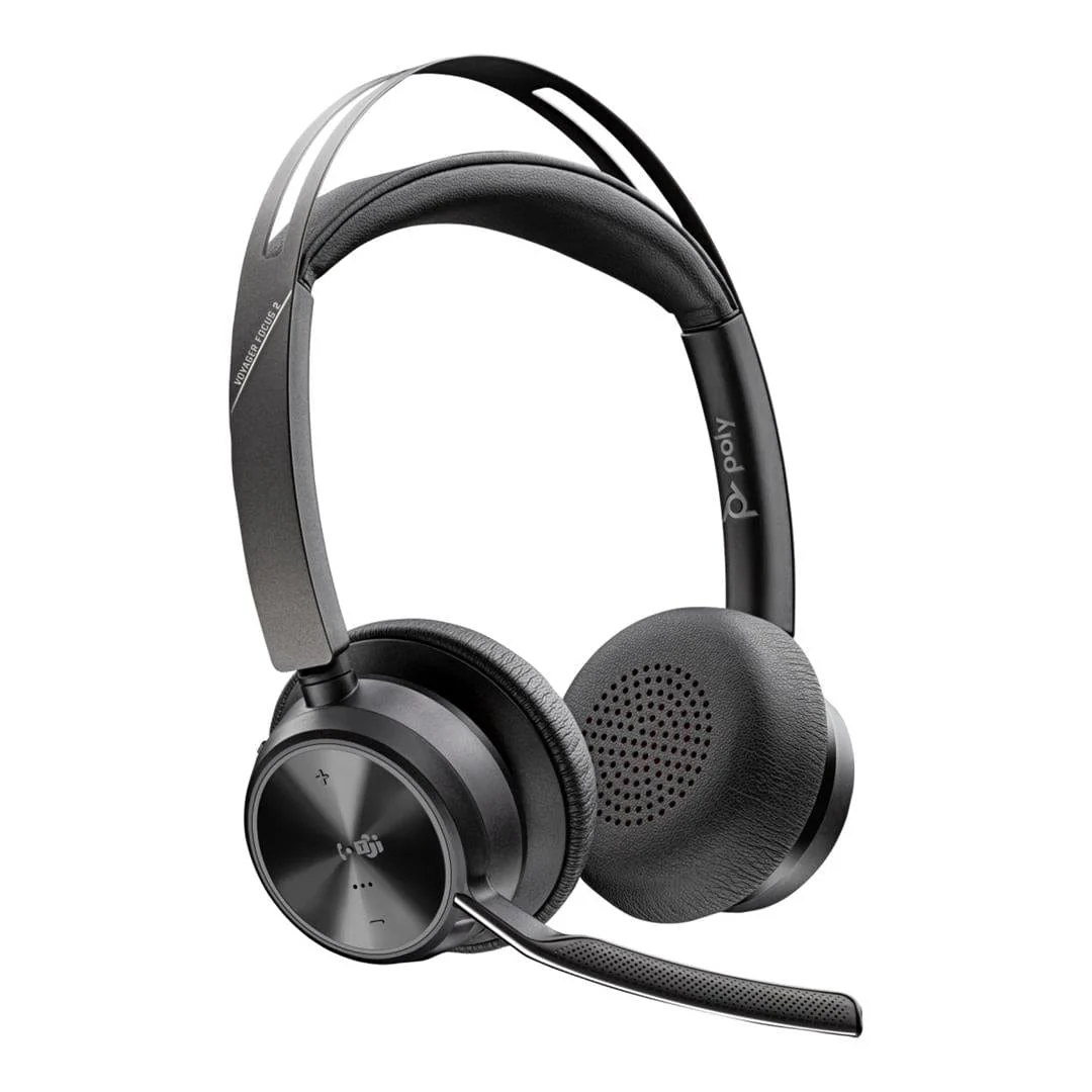 Poly Voyager Focus 2 MT Wired Headset with Charging Stand 9T9J6AA