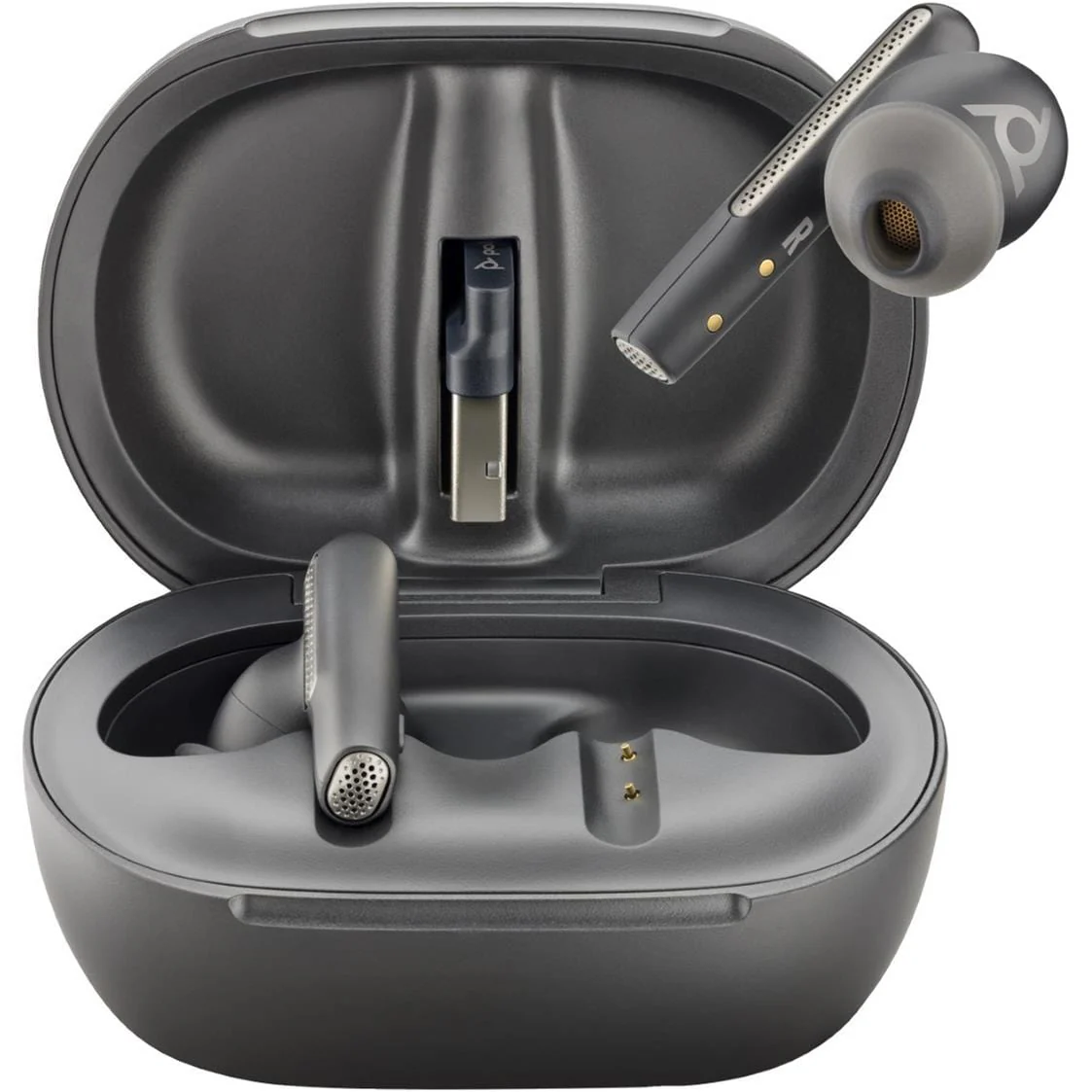 Poly Voyager Free 60+ UC M Earbuds with BT700 USB-C Adapter - Carbon Black 7Y8H0AA - Image 2