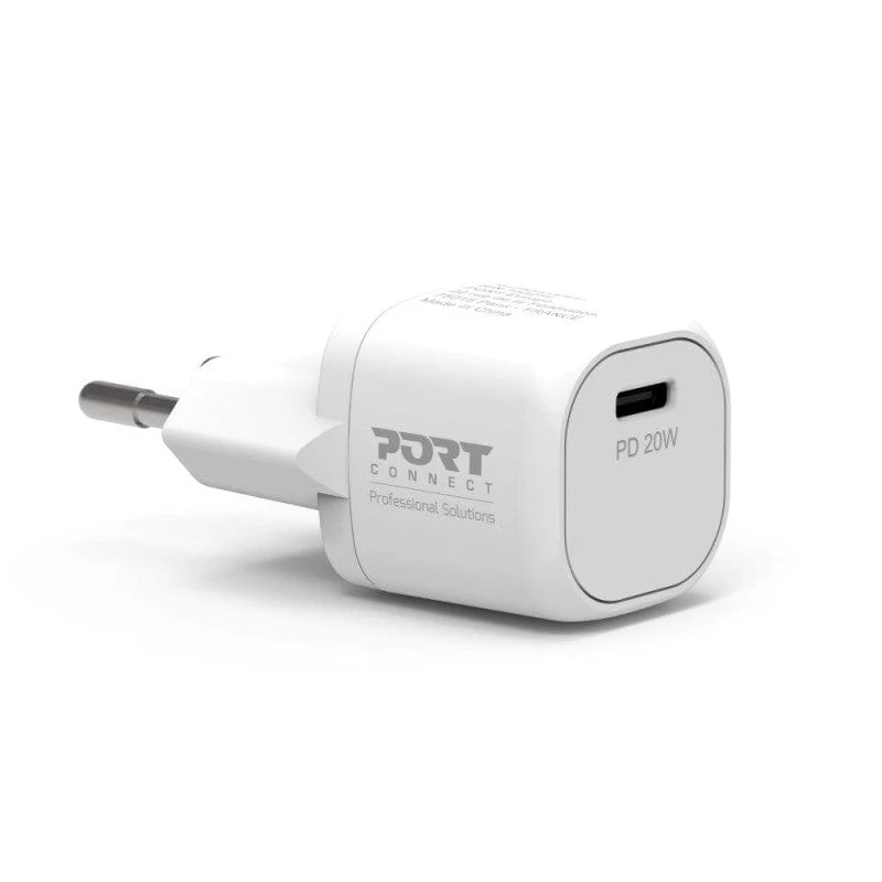 Port Designs 20W USB-C Indoor Wall Charger White 900030EU - Image 3