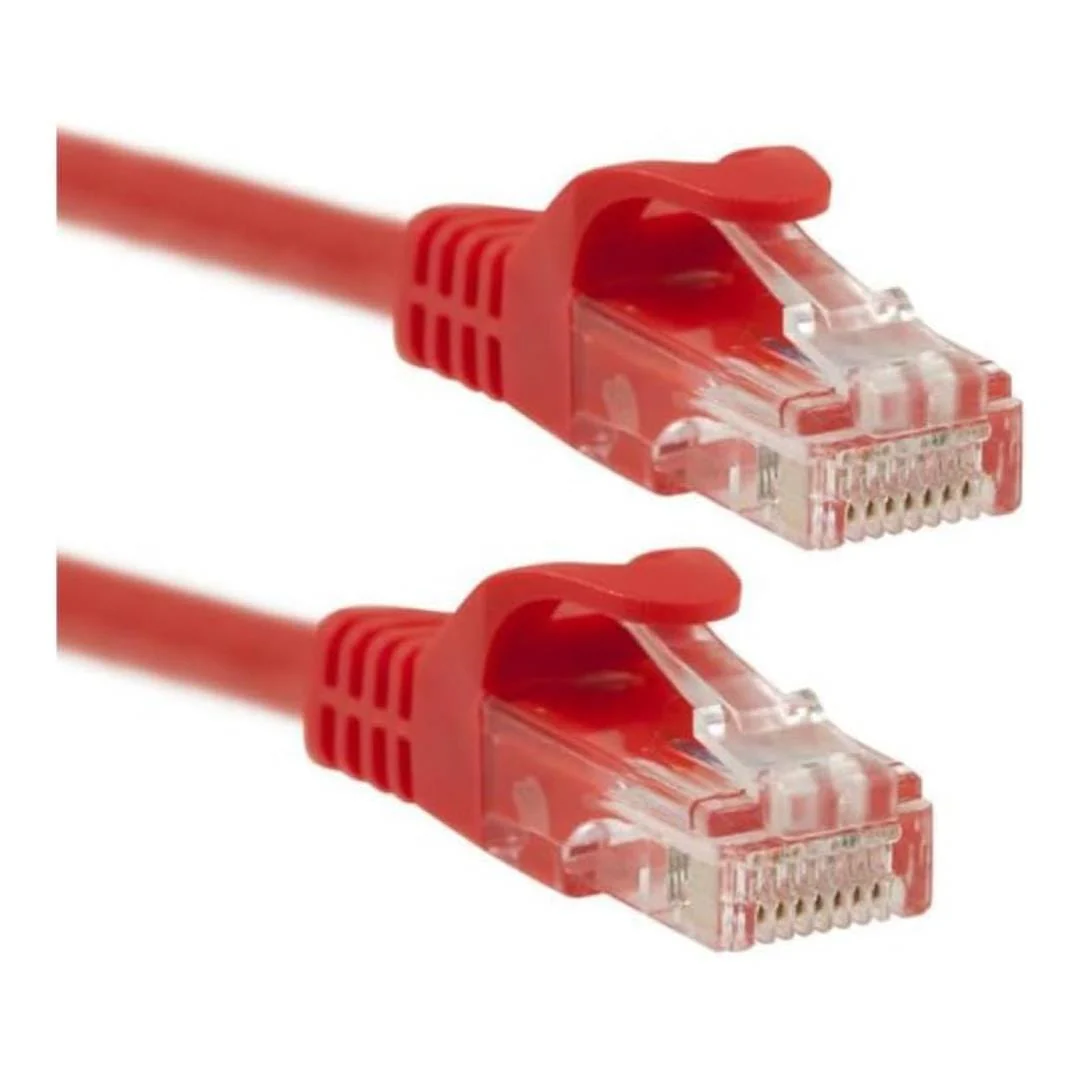 Premium Line 25m CAT6E Moulded Flylead Red 186112503