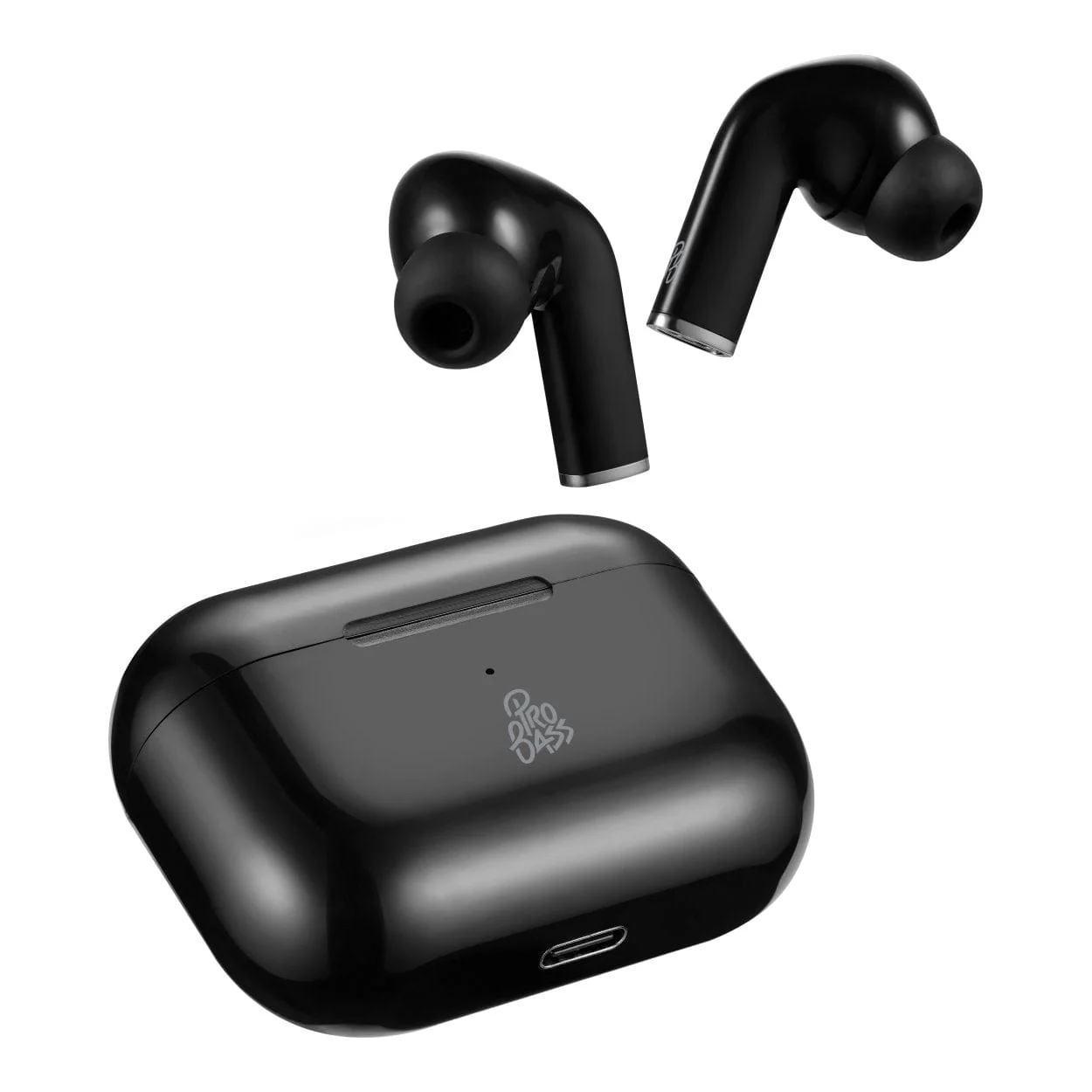 Pro Bass Pulse True Wireless Earbuds with Charging Case Black PR-1119-BK - Image 5