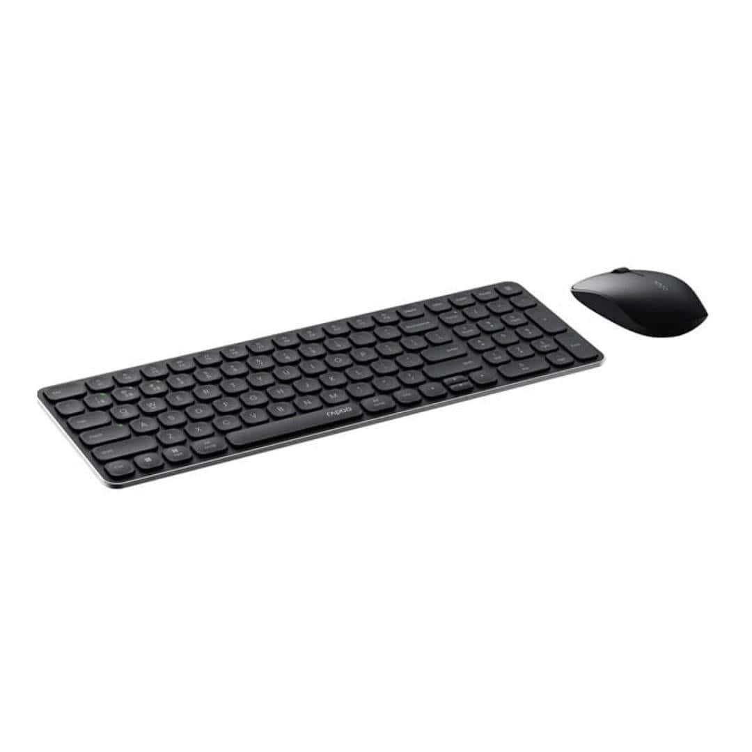 Rapoo 9320M Multi-Mode Ultra-Slim Wireless Keyboard and Mouse Combo Black