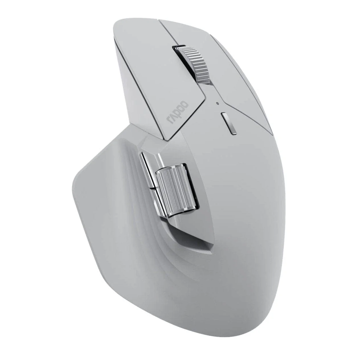 Rapoo M760L Large Multi-Mode Wireless Ergonomic Mouse Pale Grey - Image 3