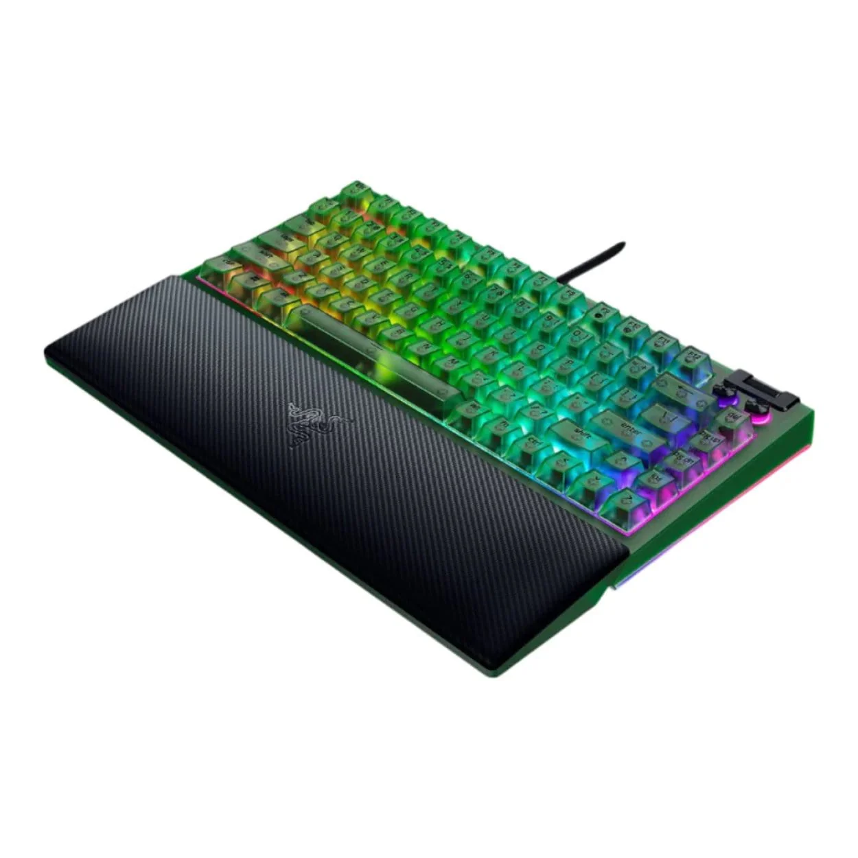 Razer BlackWidow V4 75 Mechanical Gaming Keyboard - Phantom Green Edition RZ03-05003300-R3M1 - Image 2