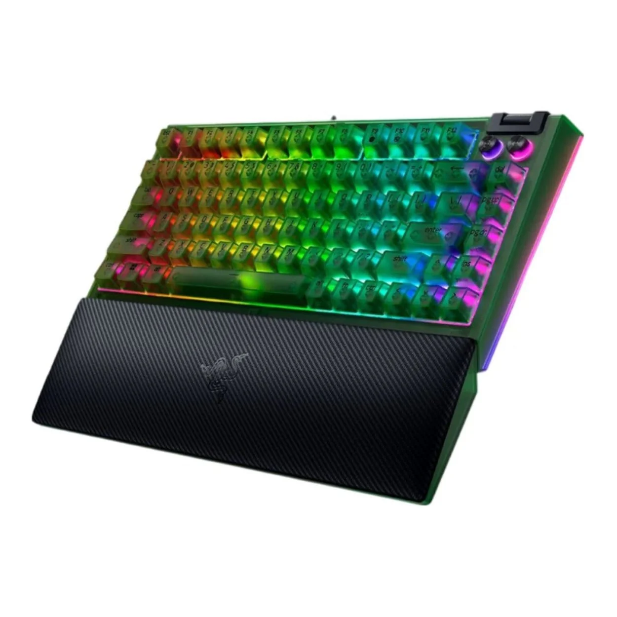 Razer BlackWidow V4 75 Mechanical Gaming Keyboard - Phantom Green Edition RZ03-05003300-R3M1 - Image 3