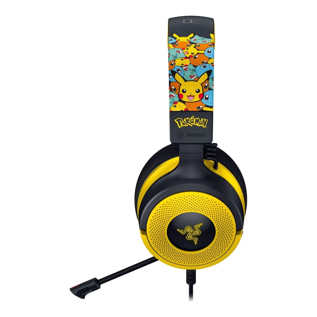 Razer Kraken V4 X Chroma RGB Pokemon Kanto Starters Edition USB Gaming Headset - Yellow RZ04-05180300-R3M1 - Image 3