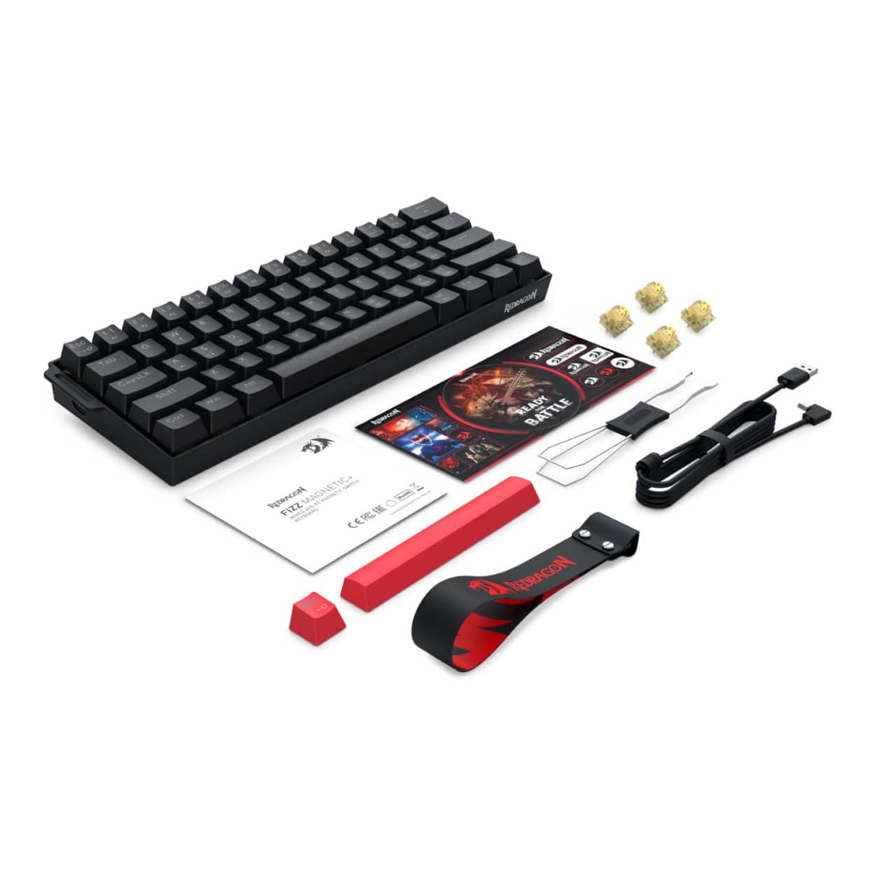 Redragon FIZZ Magnetic Plus 60 RGB Gaming Keyboard RD-K617RGB-MP - Image 6