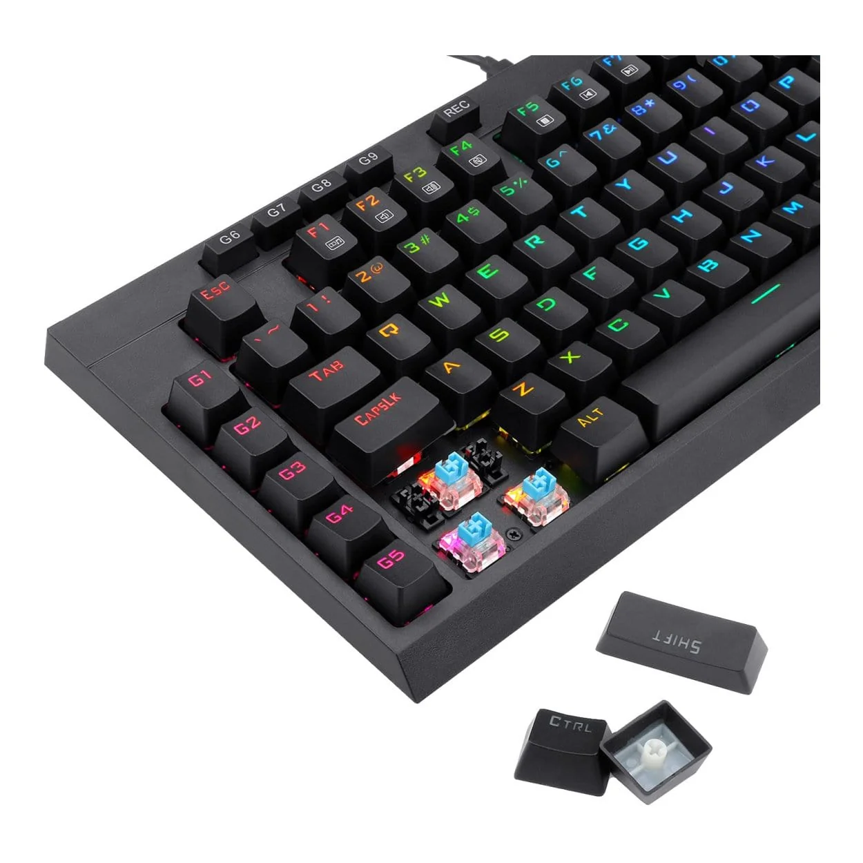 Redragon K588 RGB Pro Broadsword TKL Mechanical Wired Gaming Keyboard Black RD-K588RGB - Image 5