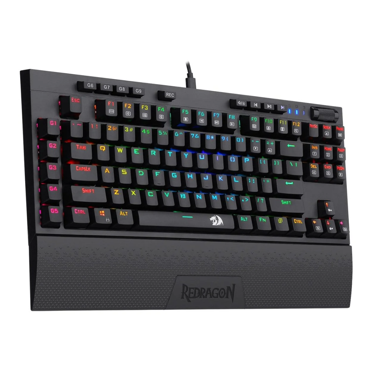 Redragon K588 RGB Pro Broadsword TKL Mechanical Wired Gaming Keyboard Black RD-K588RGB - Image 6