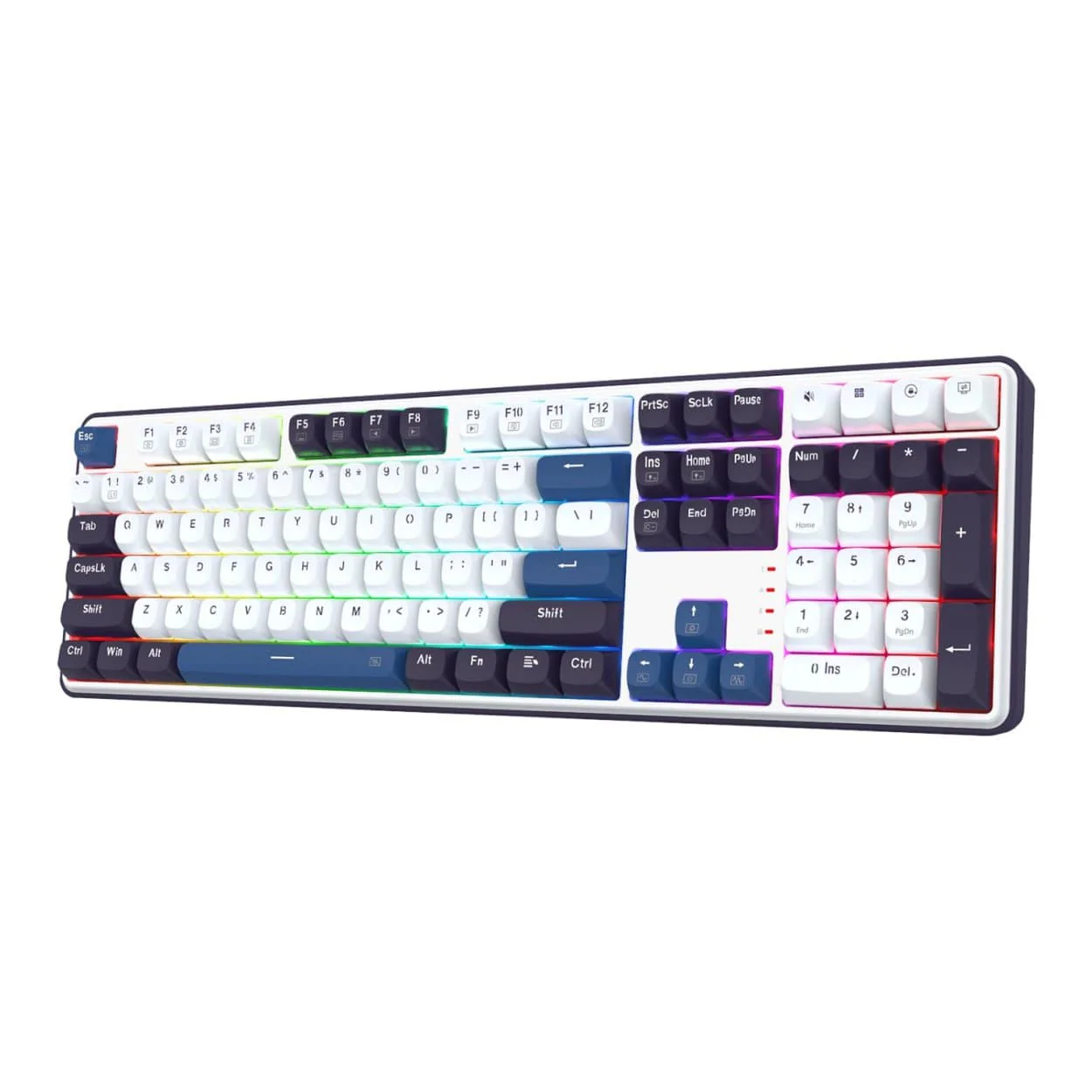 Redragon K689 Wyvern RGB Wired Mechanical Keyboard - White Black RD-K689WBB-RGB - Image 3