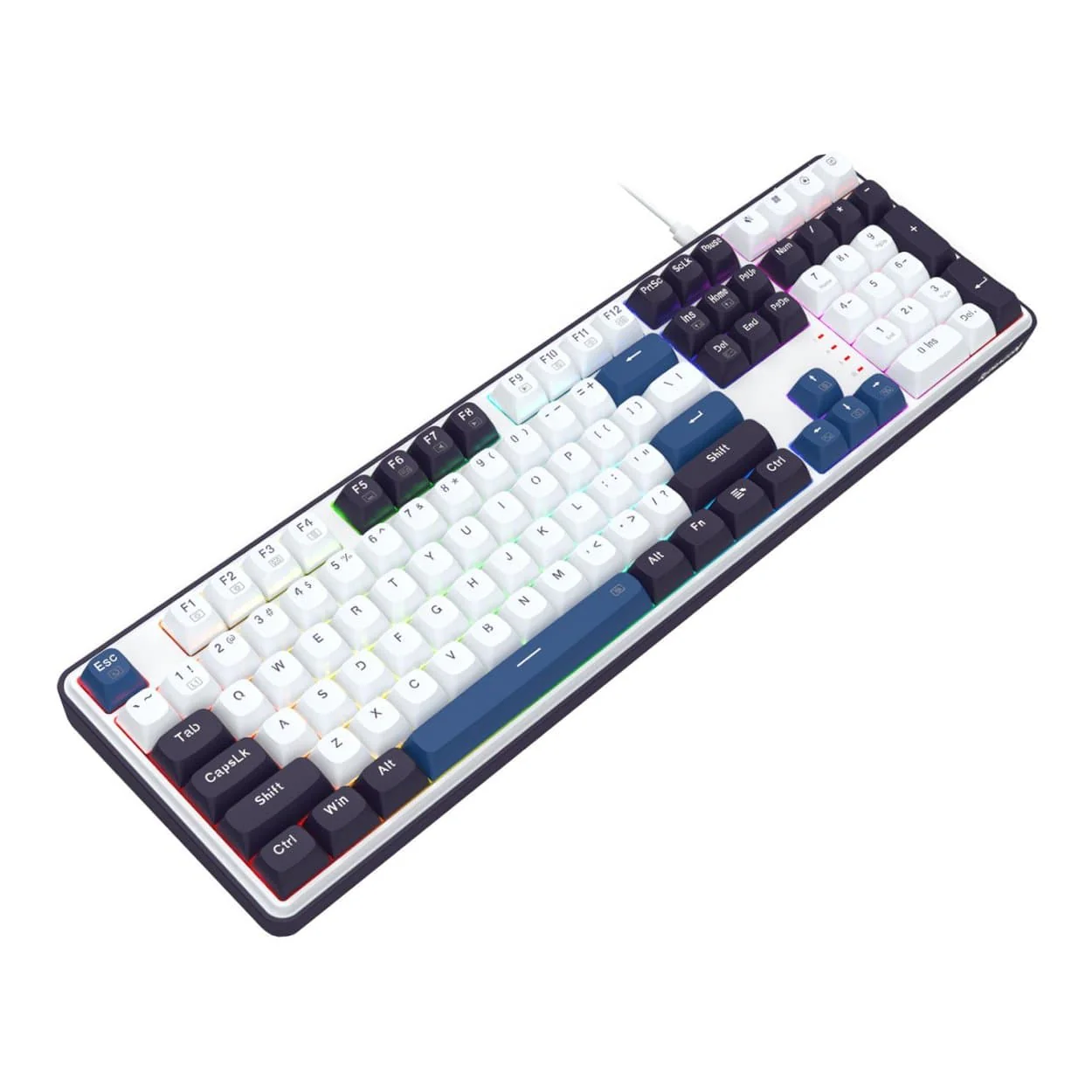 Redragon K689 Wyvern RGB Wired Mechanical Keyboard - White Black RD-K689WBB-RGB - Image 5