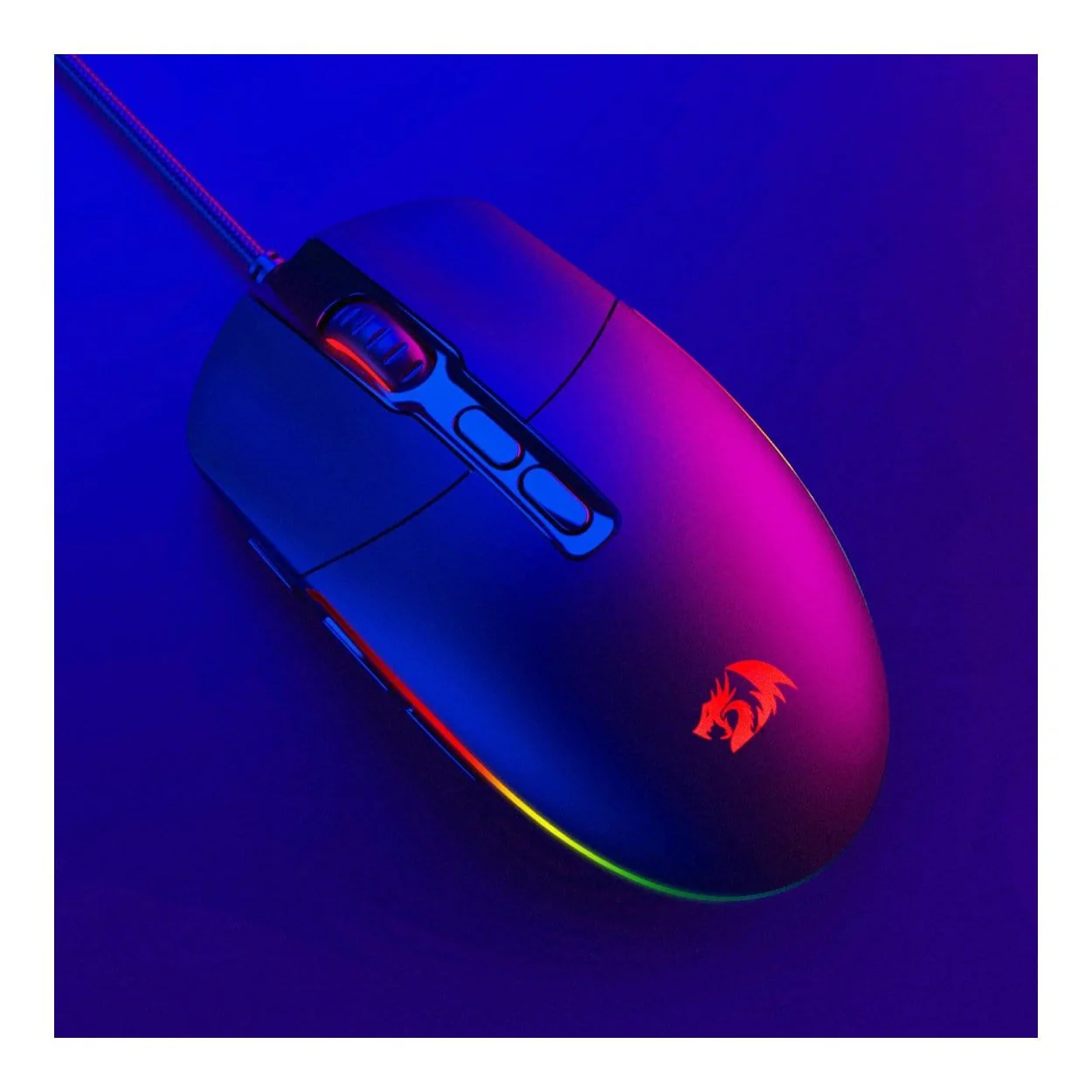 Redragon M719 Invader RGB 10000 DPI Wired Optical Gaming Mouse Black RD-M719-RGB - Image 2