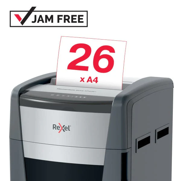 Rexel Momentum Extra XP426+ Jam Free Cross Cut P4 Paper Shredder - Image 2