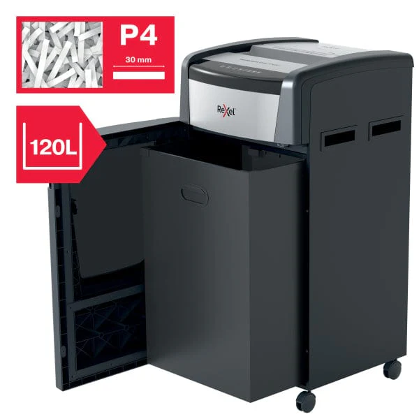Rexel Momentum Extra XP426+ Jam Free Cross Cut P4 Paper Shredder - Image 3