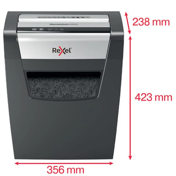 Rexel Momentum X410 Cross Cut P4 Paper Shredder 303010 - Image 4