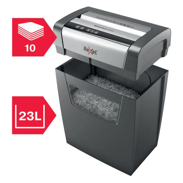 Rexel Momentum X410 Cross Cut P4 Paper Shredder 303010 - Image 8