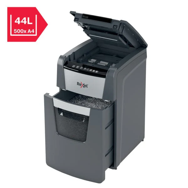 Rexel Optimum Autofeed 130M Automatic Micro Cut P5 Paper Shredder 301439 - Image 3