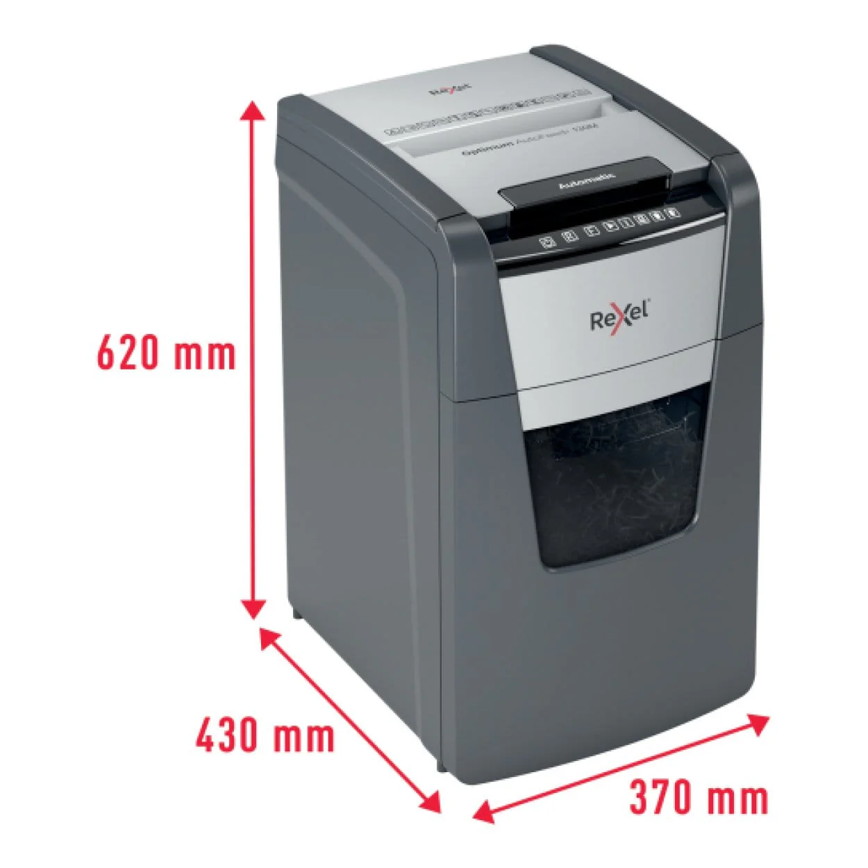 Rexel Optimum Autofeed 130M Automatic Micro Cut P5 Paper Shredder 301439 - Image 5