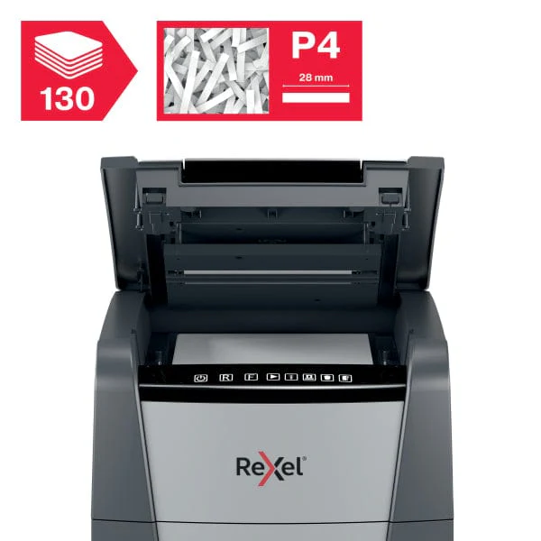 Rexel Optimum AutoFeed+ 130X Automatic Cross Cut P4 Paper Shredder 301414 - Image 6
