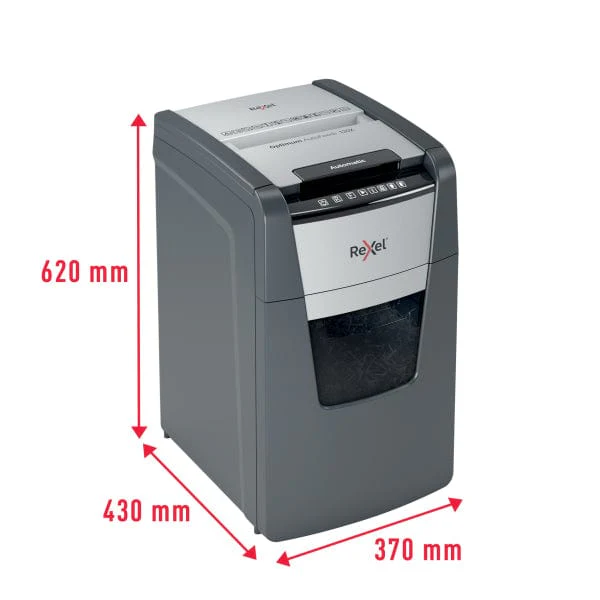 Rexel Optimum AutoFeed+ 130X Automatic Cross Cut P4 Paper Shredder 301414 - Image 9