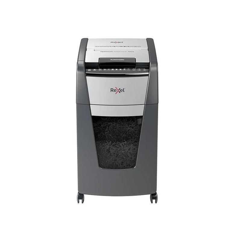 Rexel Optimum AutoFeed+ 300X Automatic Cross Cut P4 Paper Shredder 301422
