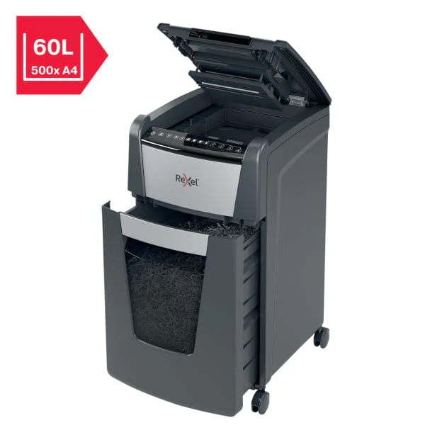 Rexel Optimum AutoFeed+ 300X Automatic Cross Cut P4 Paper Shredder 301422 - Image 3