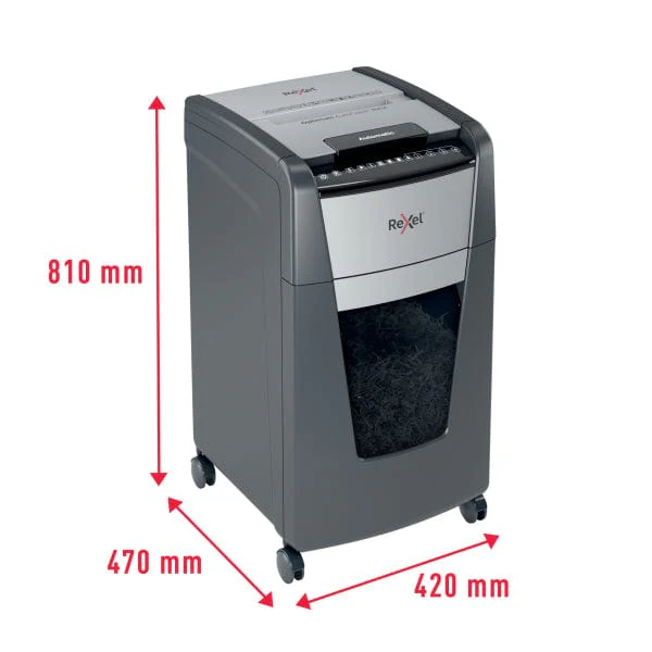 Rexel Optimum AutoFeed+ 300X Automatic Cross Cut P4 Paper Shredder 301422 - Image 5