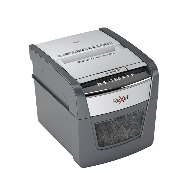 Rexel Optimum AutoFeed+ 50X Automatic Cross Cut P4 Paper Shredder 301397 - Image 3