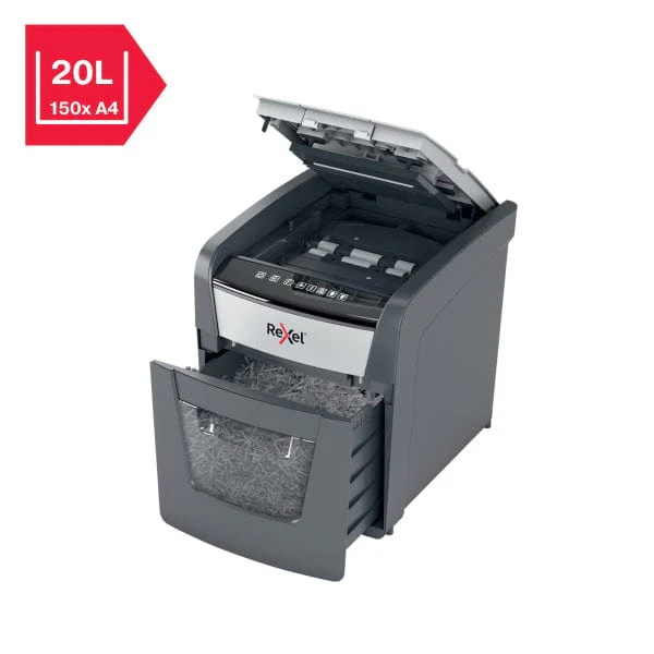 Rexel Optimum AutoFeed+ 50X Automatic Cross Cut P4 Paper Shredder 301397 - Image 7