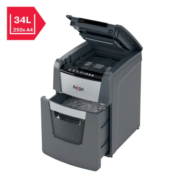 Rexel Optimum AutoFeed+ 90X Automatic Cross Cut P4 Paper Shredder 301411 - Image 3