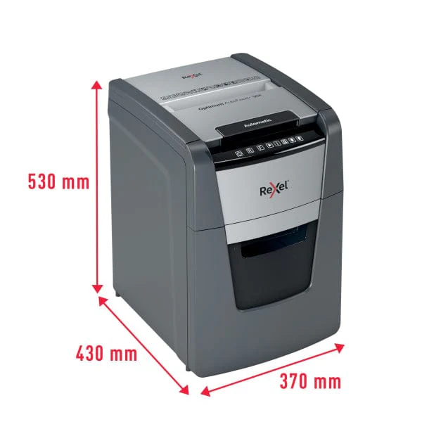 Rexel Optimum AutoFeed+ 90X Automatic Cross Cut P4 Paper Shredder 301411 - Image 5