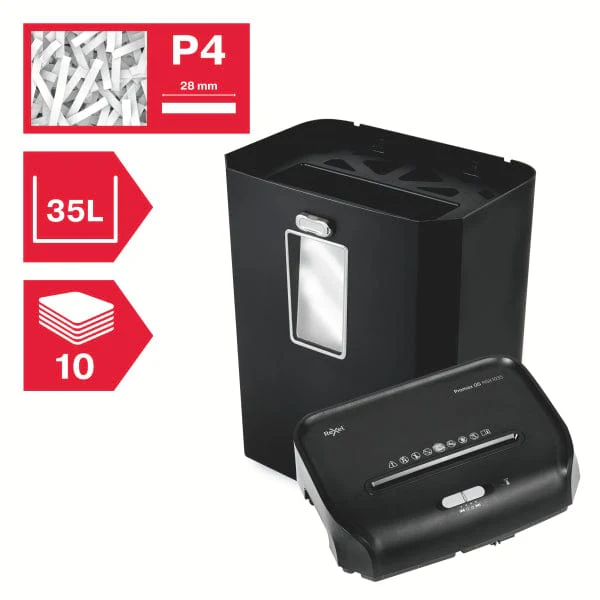 Rexel ProMax QS RSX1035 P4 Cross Cut Paper Shredder 300060Q - Image 4