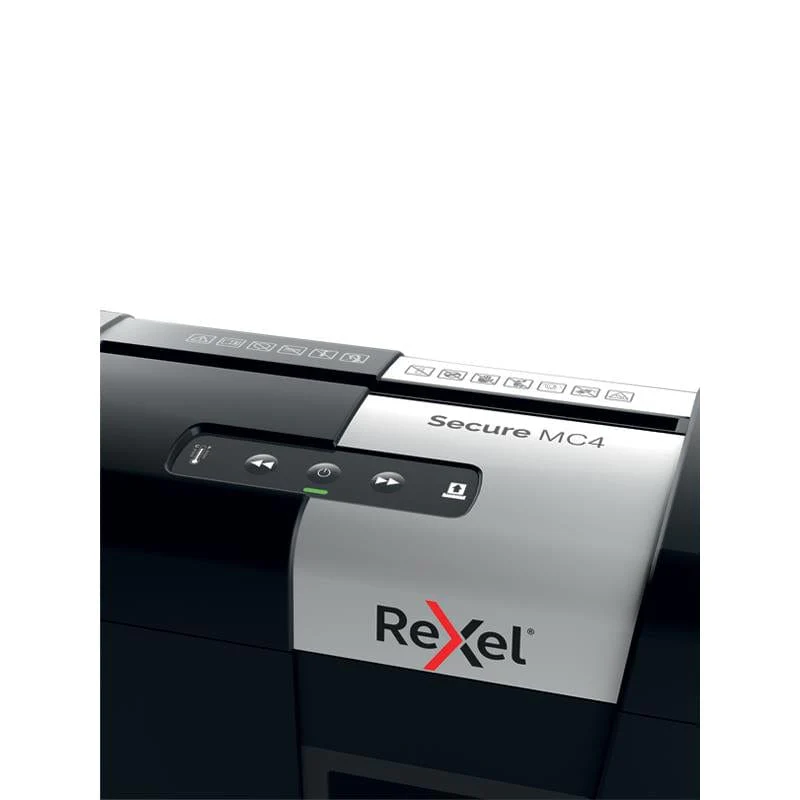 Rexel Secure MC4 Whisper-Shred Micro Cut P5 Paper Shredder - Image 4