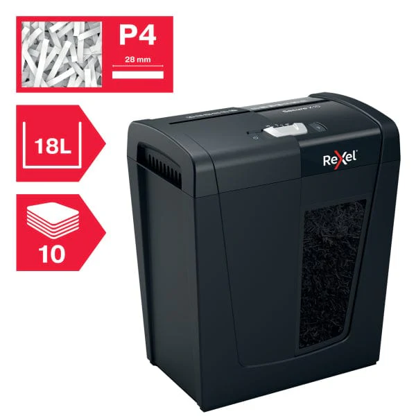 Rexel Secure X10 P4 Cross Cut Paper Shredder 303810 - Image 5