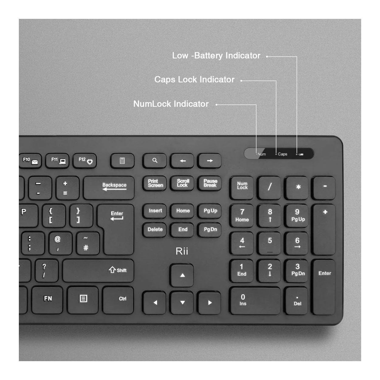 Rii RK200 Wireless Keyboard and Mouse Combo - Image 5